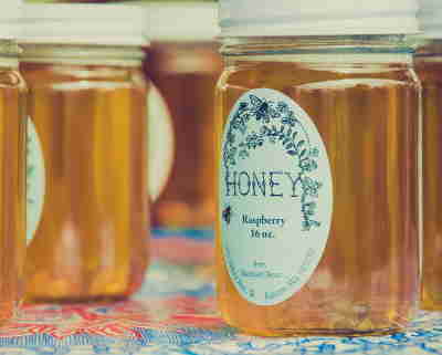 Honey in jars