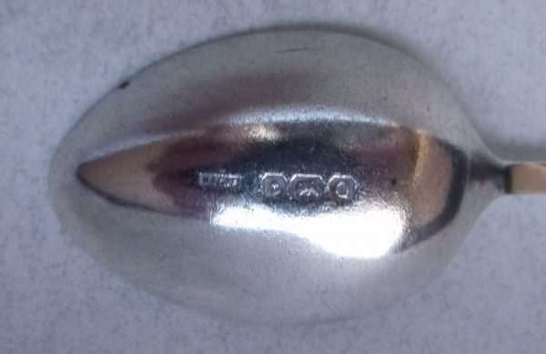 Hallmarks on Royal Army Ordnance Corps Silver Spoon
