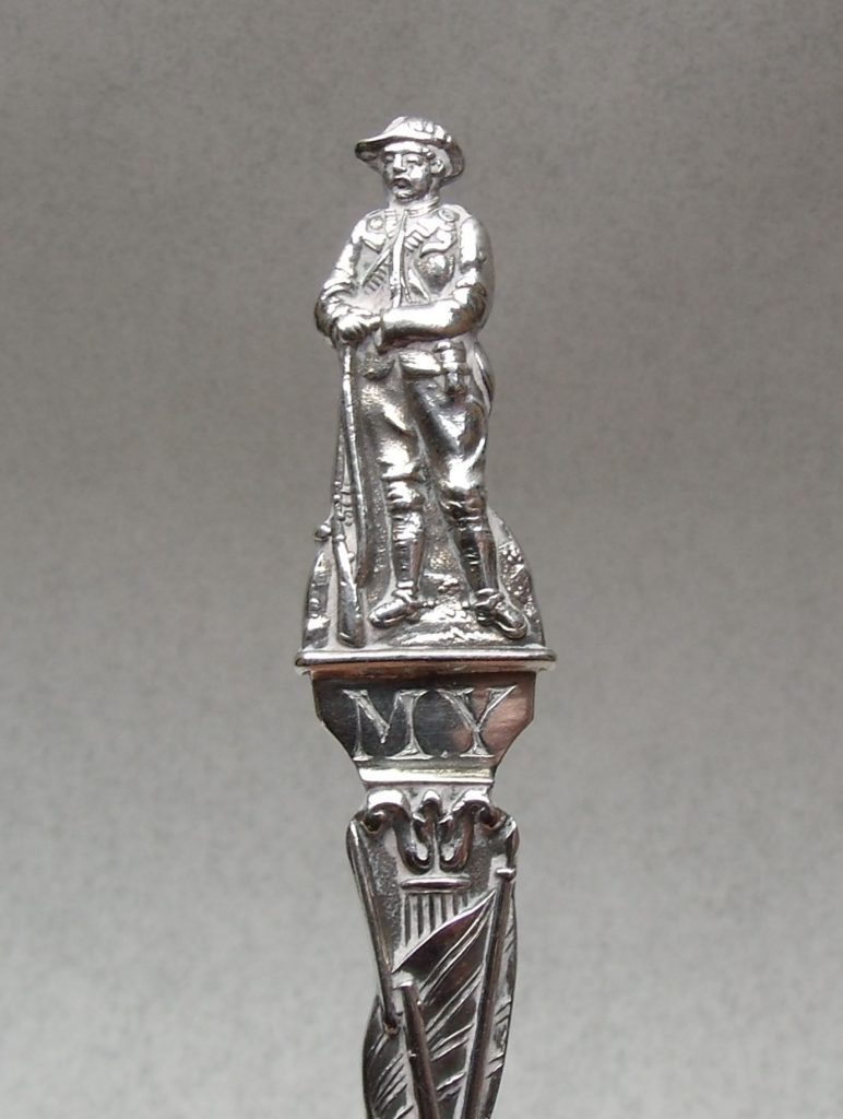 Finial of Mounted Yeomanry Boer War Commemorative Silver Spoon