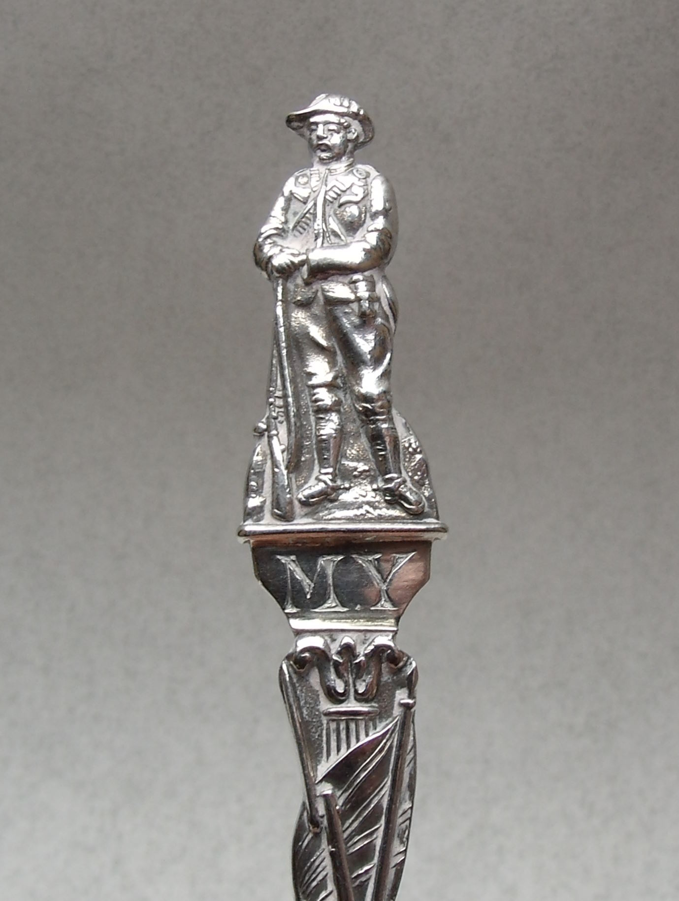 Finial of Mounted Yeomanry Boer War Commemorative Silver Spoon