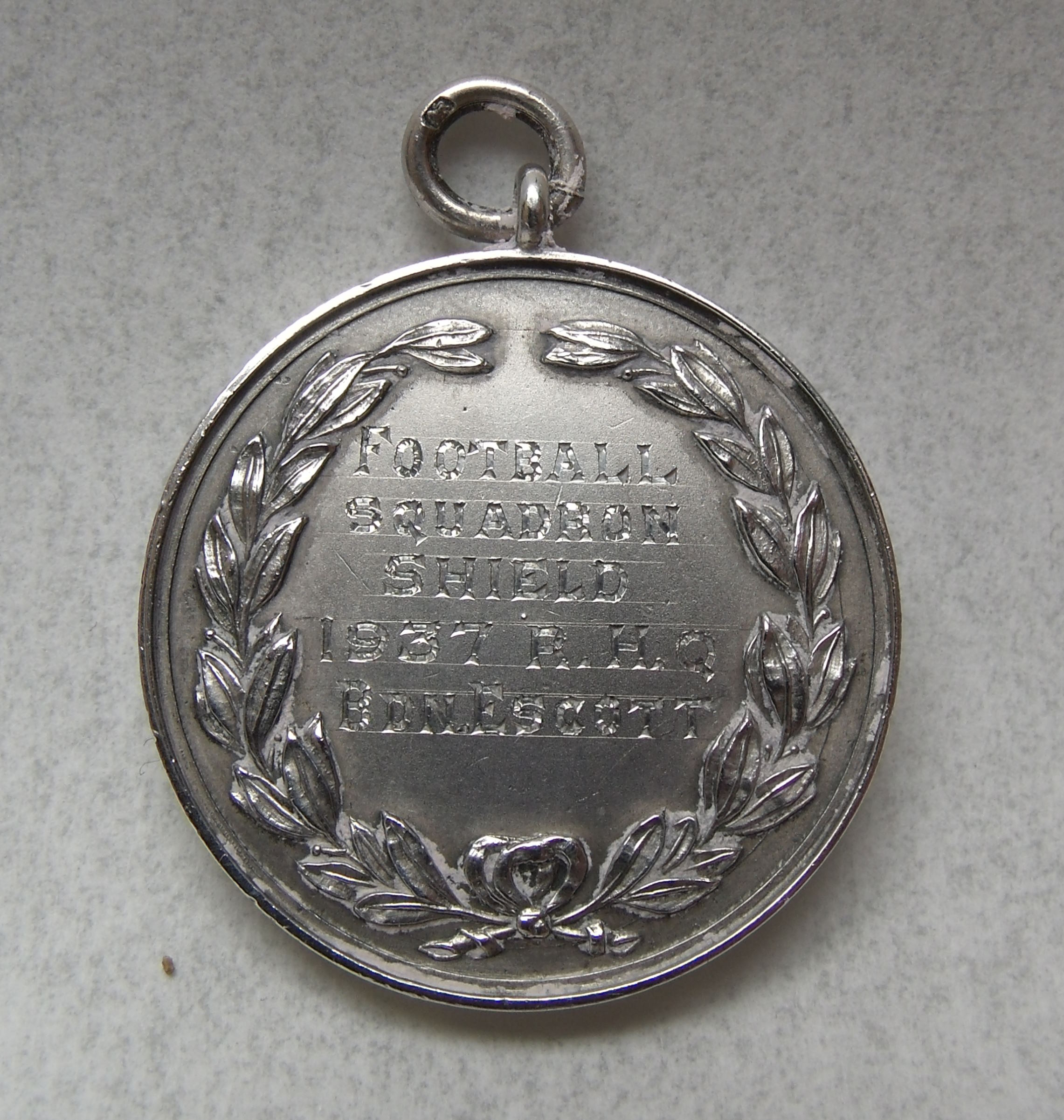 Prince of Wales Lancers Football Squadron Shield winners Medal