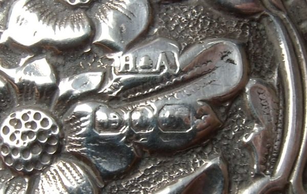 Hallmarks on sterling silver Victorian spectacles case