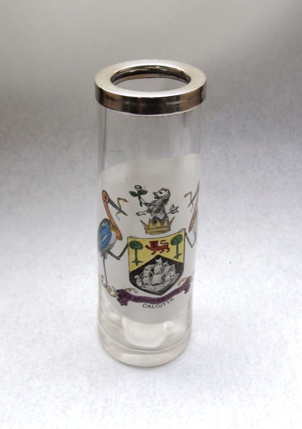 Silver Mounted Indian Colonial Calcutta Souvenir Vase HM 1905