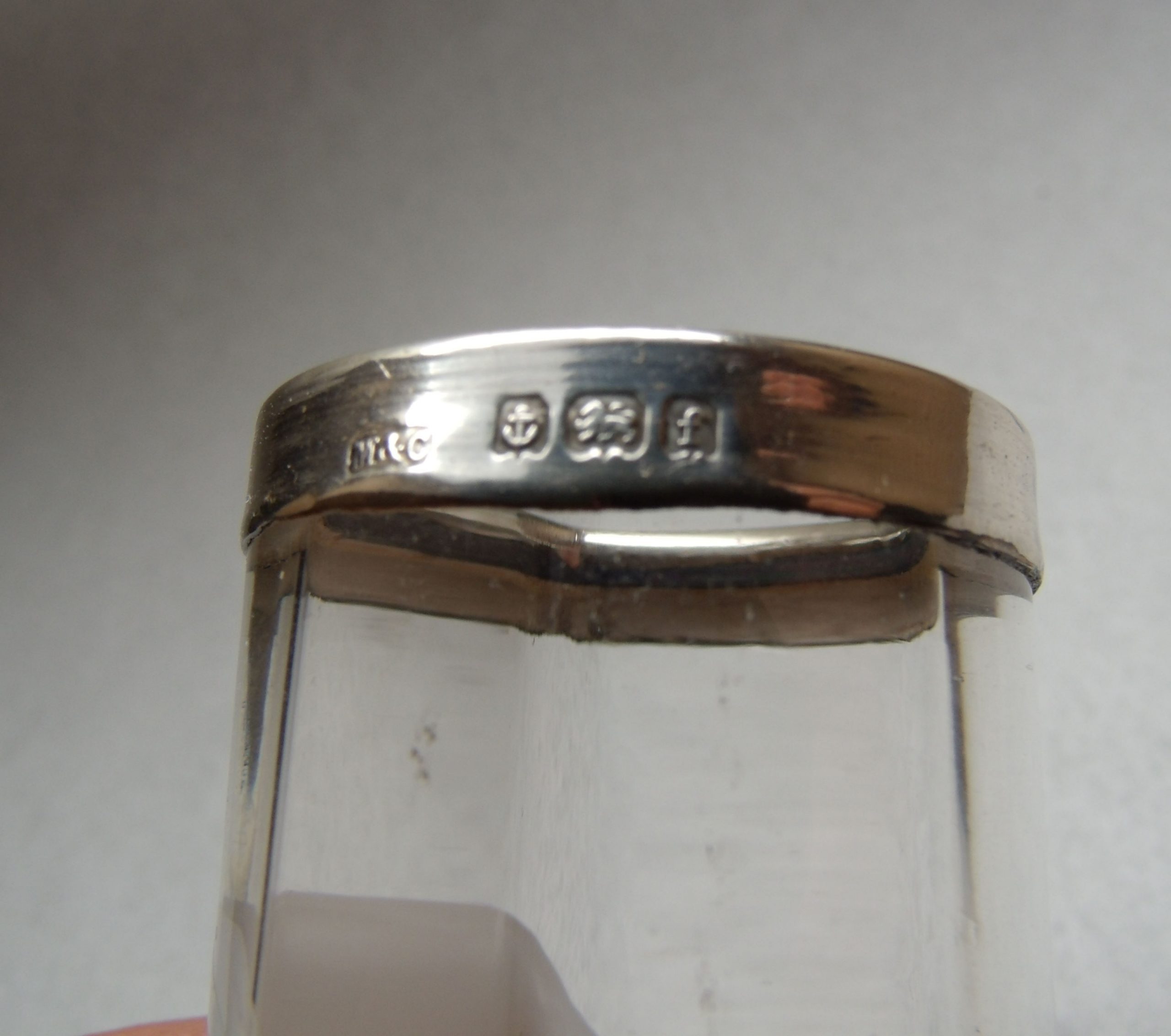 Hallmark on Silver Mounted Indian Colonial Bombay Souvenir VaseÂ