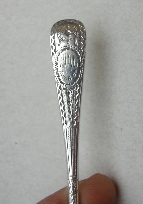 Bright Cut Silver Teaspoon