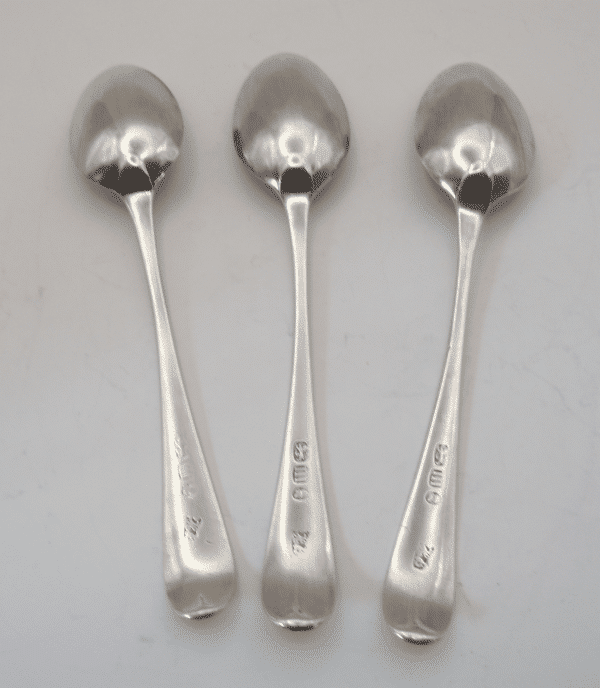 3 Hester Bateman Teaspoons