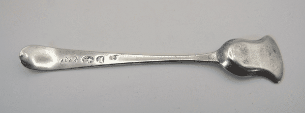 Back of Hester Bateman Salt Spoon