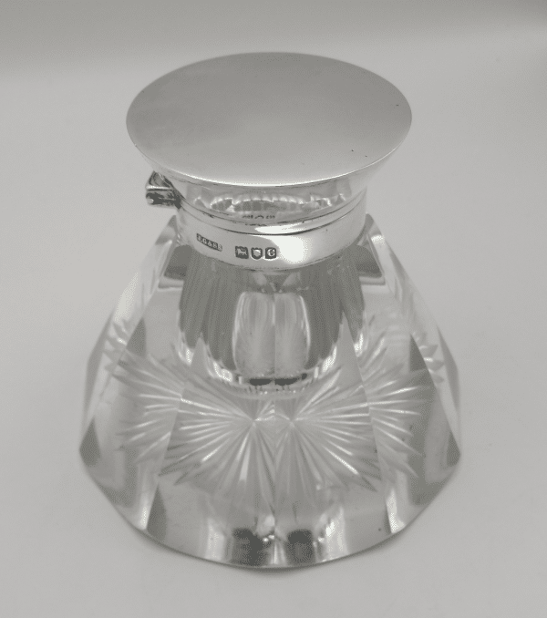 Silver Mounted Inkwell by John Grinsell & Sons 1898