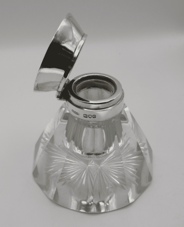 Silver Mounted Inkwell by John Grinsell & Sons 1898