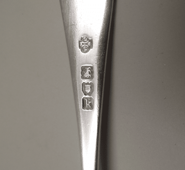 Hallmarks on 1st Volunteer Battalion Essex Regiment Silver Spoon