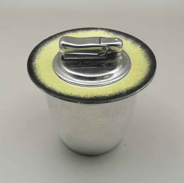 Modernist silver table lighter, possibly designed by Earl Pardon