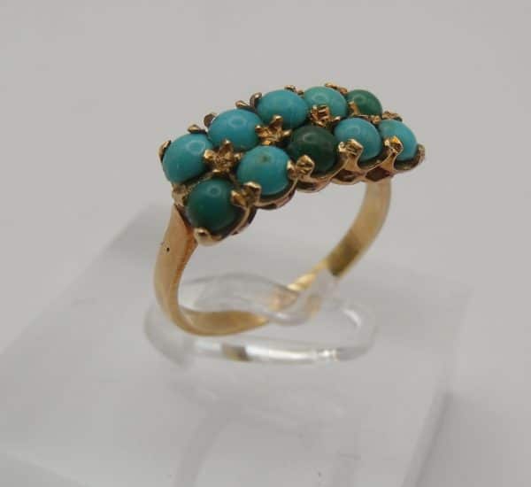 18ct Gold & Turquoise Dress Ring
