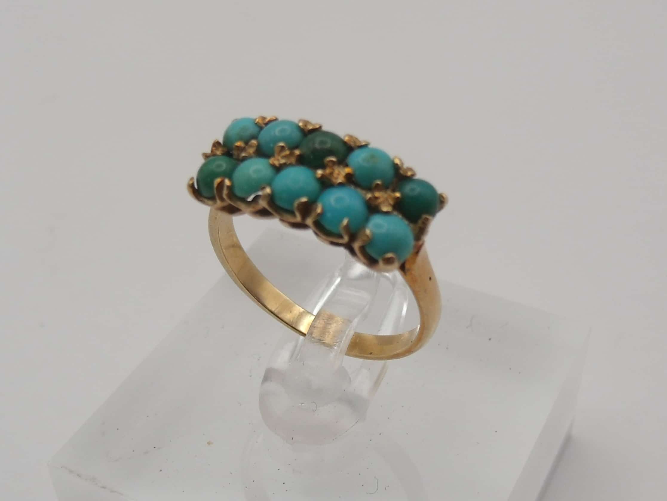 18ct Gold & Turquoise Dress Ring