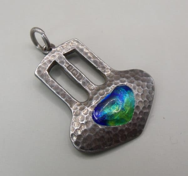 Art Nouveau Silver and enamel pendant