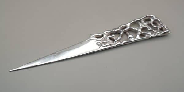 Brutalist Silver Paper Knife